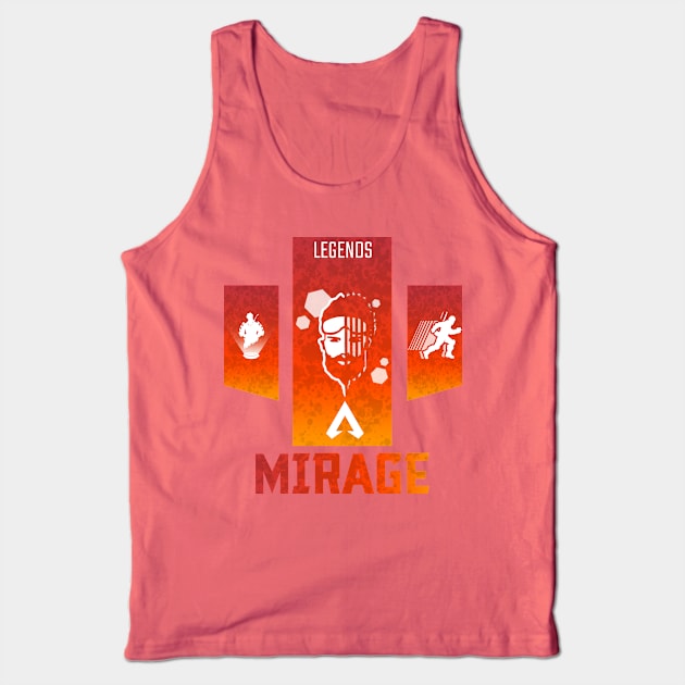 Apex Legend Banner - Mirage Tank Top by spaceranger